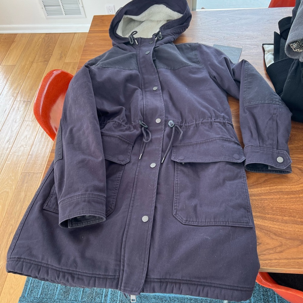 Women's GAP Hooded Jacket in Navy Blue